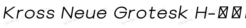 Kross Neue Grotesk H字体转换